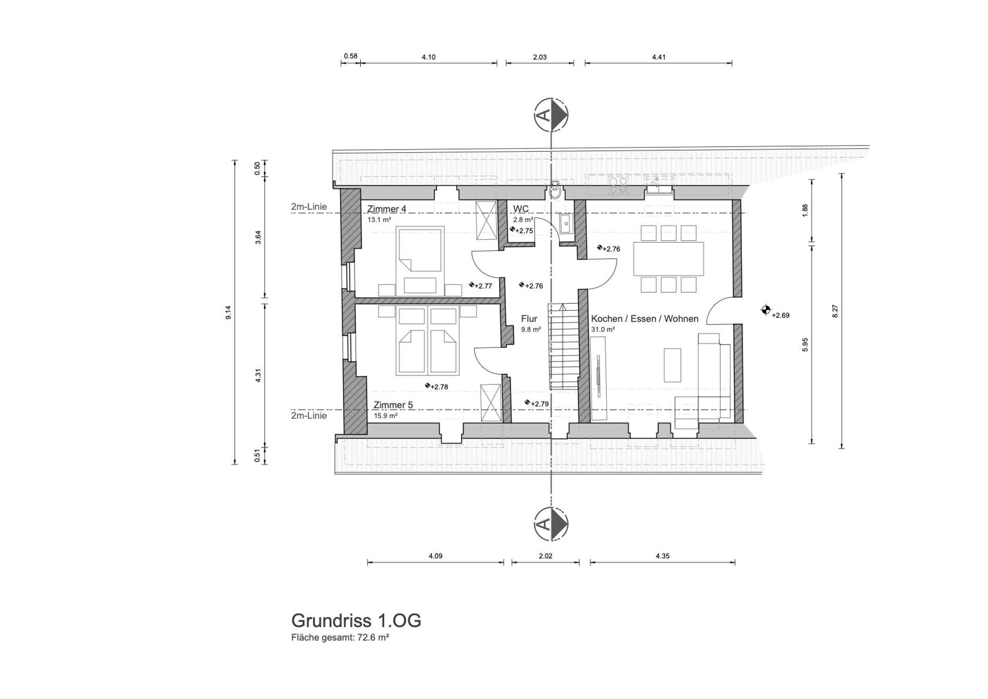 Grundriss Obergeschoss
